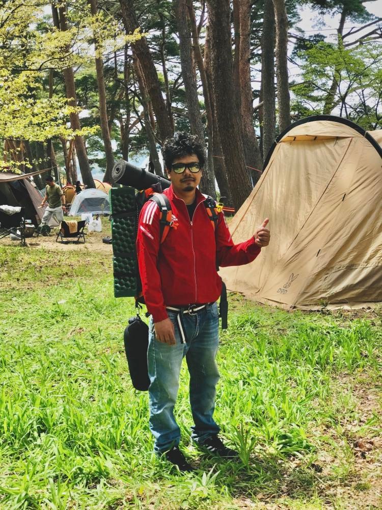 saroj surkheti outdoor camping japan