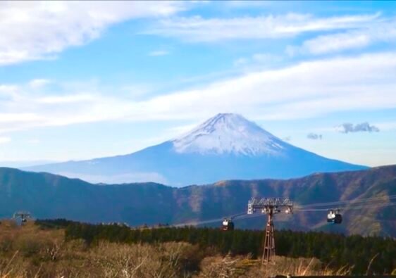 mount fuji from hakone