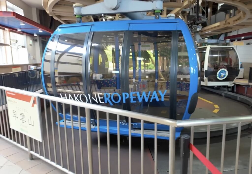 Hakone ropeway from here you can go owakudani valley