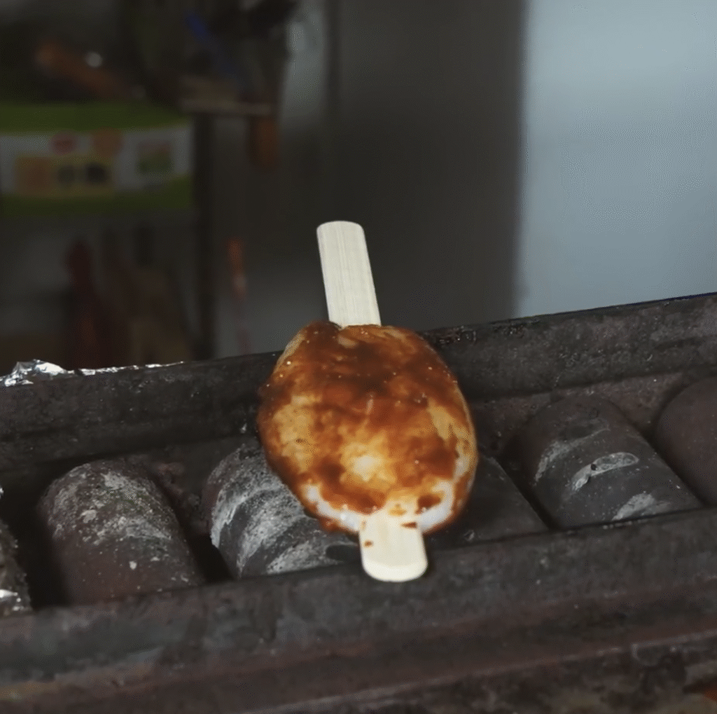 Gohei_mochi made of rice in shirakawa go
